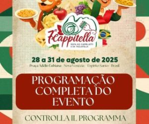 Festa da Cappitella: Nova Venécia celebra a cultura italiana com vasta programação