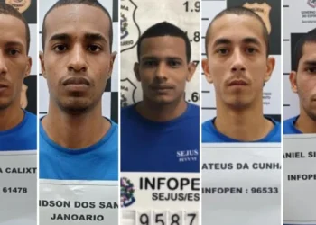 Fuga em massa: cinco detentos escapam de presídio em Vila Velha