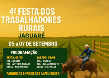 Jaguaré realiza 4ª Festa dos Trabalhadores Rurais com shows, rodeio e atrações para toda a família