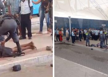 Motorista de ônibus do Transcol é esfaqueado após briga por passagem no Terminal de Itaparica