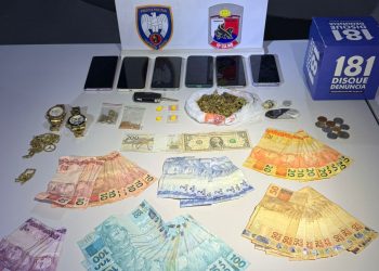 Operação da PM resulta em perseguição e prisão de trio com drogas e dinheiro em Pinheiros