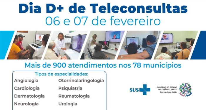Governo do ES realiza “Dia D+” com 900 teleconsultas para zerar filas no SUS