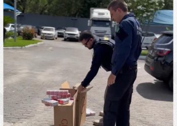 Mais de 3 milhões de cigarros contrabandeados são apreendidos na BR-101 em Rio Novo do Sul